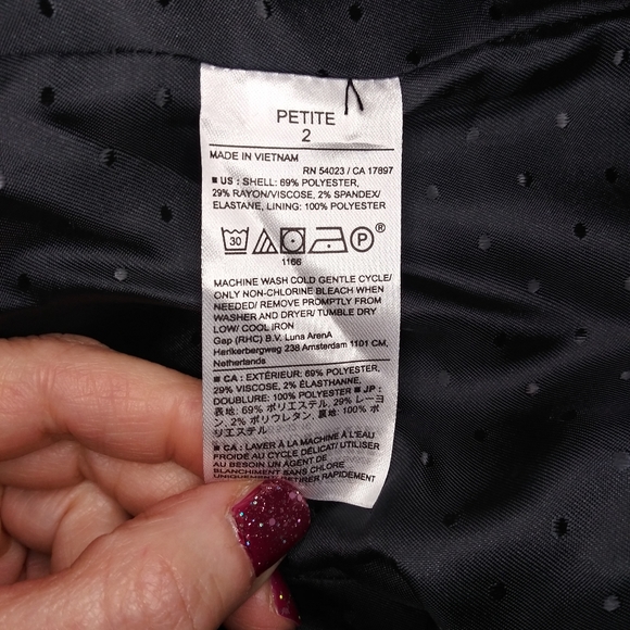 Banana Republic Aria Black Flannel Pin Stripe Blazer - Picture 13 of 14